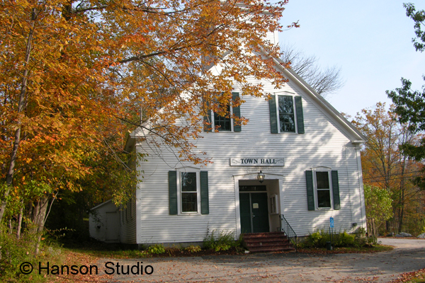 Stoddard, NH - Town Hall - Fall - Horizontal
